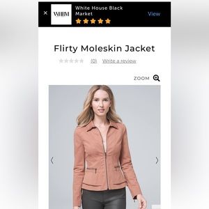 White House Black Market Flirty Moleskin Jacket